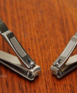 Nail Clippers Set - 2 Pack Stainless Steel Ingrown Toenail Tool, Professional Fingernail & Toenail Clippers for Thick Nails (Pedicure Nail Clippers) Silver 60 71YxHKfbL