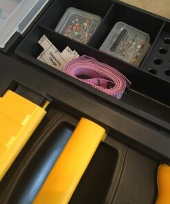 Rolling Tool Box with Wheels, Foldable Comfort Handle, and Removable Top – Toolbox Organizers and Storage by Stalwart 55 71YxQzgAI9L