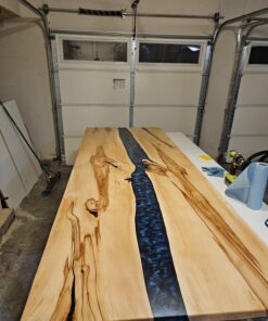 Epoxy Resin Promise Table Top 2-Part- 1 Gallon High Gloss (0.5 Gal Resin + 0.5 Gal Hardener) Transform Your DIY Projects with Crystal Clear Finish - Ideal for Bar Tables, Tabletops, Countertops & More 38 71YxTUySiL