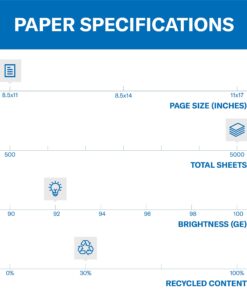 Hammermill Printer Paper, Great White 30% Recycled Paper, 8.5 x 11 - 1 Pallet, 40 Cases (200,000 Sheets) - 92 Bright, Made in the USA, 086700PLT Letter (8.5x11) 10 71YxiBBrupL