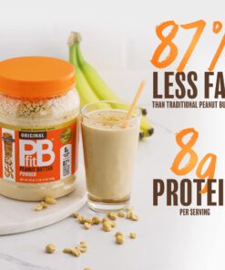 PBfit All-Natural Peanut Butter Powder, Powdered Peanut Spread From Real Roasted Pressed Peanuts, 8g of Protein, 30 Ounce (Pack of 1) 23 71YxzKkDOqL