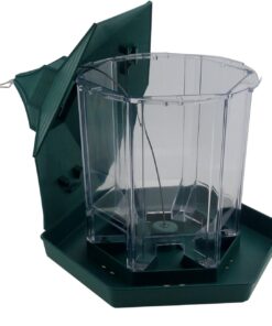 Ogrmar Hanging Gazebo Wild Bird Feeder -Perfect for Garden Decoration and Bird Watching for Bird Lover and Kids (Green) 25 71Yy4kbQpxL