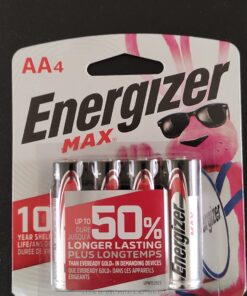 Energizer AA Batteries, Max Double A Battery Alkaline, 4 Count 4 Count (Pack of 1) 36 71YyaW V99L 1