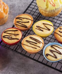 Mirenlife Silicone Cupcake Liners Reusable Silicone Baking Cups Nonstick Muffin Molds Easy Clean Silicone Muffin Liners, 24 Pieces in 8 Rainbow Colors 31 71Yz VDt0AL