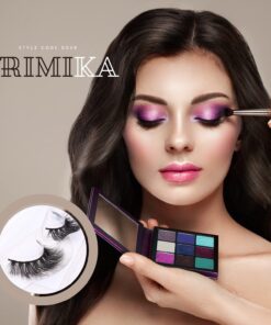 Arimika Fluffy Long Thick Dramatic Look 3D Mink False Eyelashes, Handmade Reusable Lashes for Makeup D008 26 71Z 3hJGOL