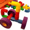 Skoolzy STEM Learning Pipe Tube 29 Piece Toys_and_Games Set, Educational Construction Building Blocks for ADHD & Autism for Baby, Kid Includes Wheels Pipes Joints and eBook 38 71Z AyHJpmL 1