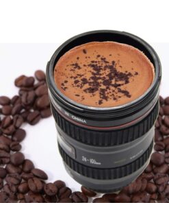 Caniam Camera Lens Coffee Cup, Travel Mug - Camera Eos 24-105Mm Model Stainless 400Ml Thermos 18 71Z Vo4P2mL