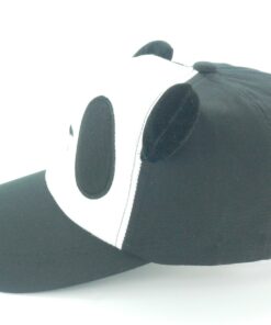 Oidon Panda Pattern Cartoon Cotton Baseball Hats Caps Child 49-56cm 19.3-22.0inch Black 7 71Z0 CAn46L