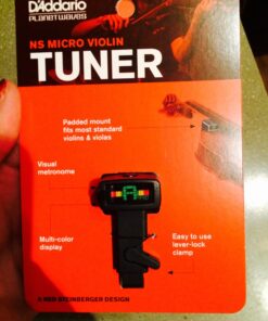Planet Waves NS Micro Violin Tuner - Violin Clip On Tuner - Digital Violin Tuner - Black 42 71Z0I2t6DNL