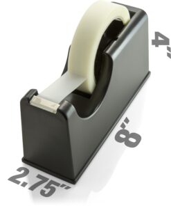 Officemate 2-in-1 Heavy Duty Tape Dispenser 1-Inch and 3-Inch Core, Black (96699) 9 71Z0hYRXbaS