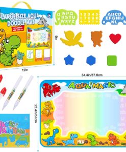 Kids Toys Water Doodle Mat: Dinosaur Painting Coloring Pad for Toddlers 1-3 - Aqua Magic Drawing Board for 2 3 4 Year Old Toddler Arts and Crafts Christmas Birthday Gifts for Girls Boys Age 2-4 3-5 34 71Z21dX0oTL