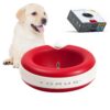 Torus Pet Maxi Filtered Water Bowl (Red) - 2-Liter - Travel - Home - Auto-Fill - Powerless Portable Dispenser – Food Grade – Antimicrobial - BPA-Free - Dog – Cat – No Spill - No Splash Red 12 71Z2Ju5l8kL
