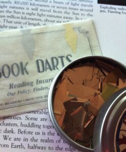 Book Darts Line Markers - 125 Count Tin Mixed Metals Bookmarkers Original Version 32 71Z30KrtOCL