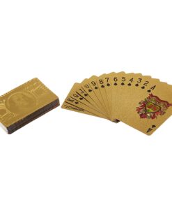 Generic, Deck of Poker Playing Cards in 999.9 Gold Foil Plating with Certificate and Mahogany Box, Bridge Size Cards, Playing Cards, Gold, 54 cards Cards With Box Set 15 71Z3umN7LML
