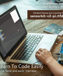 Alternative view of SunFounder 37 Modules Sensor Kit V2.0 for Raspberry Pi 4B 3 Model B+ 3B 2B B+ A+ Zero, GPIO Extension Board Jump Wires SensorV2.0
