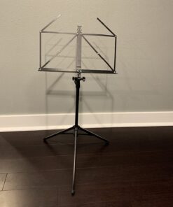 K&M - Konig & Meyer 10065.000.55 Heavy Duty Music Stand - Large Deep Desk - Sturdy Base - Adjustable Height - Compact - Professional Grade for Musicians - German Made - Black 13 71Z5PCO 07L