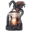 Mythical Winged Dragon Guarding Castle Electric Oil Warmer or Wax Tart Burner for Decorative Medieval & Gothic Decor Statues and Figurines As Aromatherapy Essential Scented Oil Gifts for Dragon Lovers 48 71Z5VfGLFlL