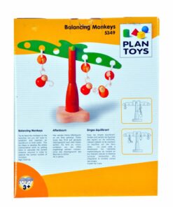 PlanToys Wooden Balancing Monkeys Children's Toy (5349) | Sustainably Made from Rubberwood and Non-Toxic Paints and Dyes 7 71Z5dNPmNgL