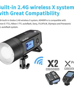 Godox AD400 Pro AD400Pro Outdoor Flash Strobe, Portable 400W 2.4G TTL 1/8000 HSS Monolight, 0.01-1s Recycle, 30W LED Modeling Lamp with Rechargeable Battery and Bowens Mount 48 71Z5nSsqkZL