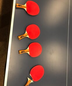 JP WinLook Ping Pong Paddles Sets - Portable Table Tennis Paddle Set with Ping Pong Paddle Case & Ping Pong Balls. Premium Table Tennis Racket Player Set for Indoor & Outdoor Games Red/Black 4 Paddle Set 49 71Z7P2UA7DL