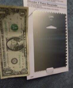 Alternative view of Ateco Decorating Comb & Icing Smoother, 4 Sided Baking Supplies, 6 x 3.75, Silver 4 Sided Decorating Comb