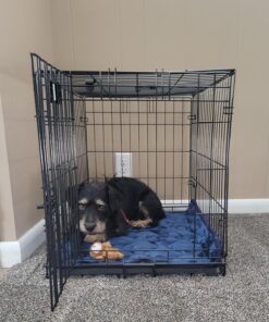 MidWest Homes for Pets Newly Enhanced Single Door iCrate Dog Crate, Includes Leak-Proof Pan, Floor Protecting Feet , Divider Pane l & New Patented Features Medium 43 71Z8Vh1L YL