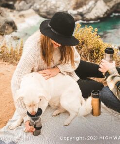 Highwave AutoDogMug Dog Water Bottle BPA-Free Portable Dog Water Bottle | Leak-Proof Portable Dog Water Bottle for Hiking and Traveling | Dish-Washer Safe, 20 oz Smoke 20 71Z97qpF5fL