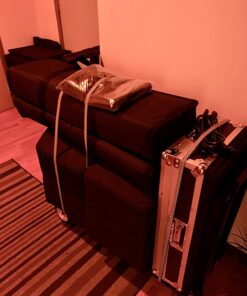 Rock-N-Roller R2RT (Micro) 8-in-1 Folding Multi-Cart/Hand Truck/Dolly/Platform Cart/26" to 39" Telescoping Frame/350 lbs. Load Capacity, Black 44 71ZBO80herL