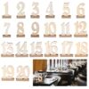ROSENICE 20pcs 1-20 Wooden Wedding Table Number Holders 7 71ZBdWRv4yL