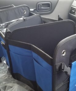 Trunk Crate Pro Collapsible Portable Multi Compartments Heavy Duty Non-Slip Cargo Trunk Organizer Storage, Blue Large 45 71ZCHAt9r3L 1