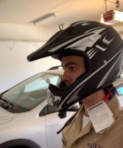 AHR Adult Offroad Dirt Bike Helmet Motocross ATV Dirtbike Outdoor BMX MX Full Face Motorcycle Helmet DOT Approved Passion Gray Medium 33 71ZCXWwsK0L