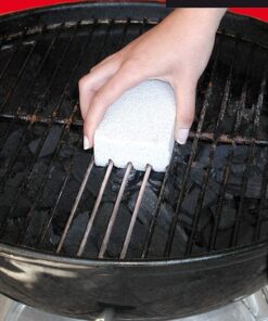 Better Grillin Scrubbin Stone Grill Cleaner-Scouring Brick/Barbecue Grill Brush/Barbecue Cleaner for BBQ, Griddle, Racks 1 Count Gray 22 71ZCjdjtoDL