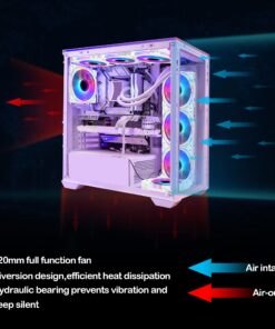 Conisy Silent Series 120mm Case Fan for Computer Case, RGB LED Quiet PC Fans with 4pin Molex & 3pin Motherboard Connector (Single Pack) Blue 18 71ZDlDX89IL 1
