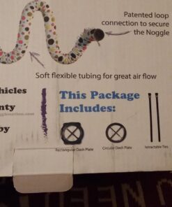 The Noggle, 8ft - Kid's Personal Air Conditioning System, Made in USA, Directs Cool Air to Children in The Backseat - Air Conditioning Vent Hose for Vehicles, Making The Back Seat Cool Again - Black 8 feet Black Ice 37 71ZDwA7MKrL