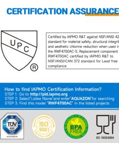 PUREPLUS ADQ747935 Replacement for LG LT1000P LT1000 Kenmore Elite 9980 LT1000PC, MDJ64844601 ADQ74793501, LMXS28626S, LFXS26973S, LT120F Refrigerator Water and Air Filter,3Pack, Model: RWF4700AC 22 71ZERQzk9yL
