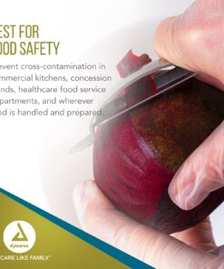 Dynarex Safe-Touch Vinyl Disposable Exam Gloves, Powder-Free, Food Safety and Compliance, Ambidextrous, Clear, Large, 1 Case of 10 Boxes of 100 Gloves 10 71ZERxq8L