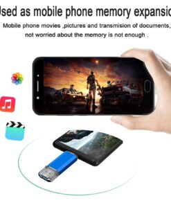 64GB USB C Flash Drive, Alihelan 2 in 1 OTG USB 3.0 + USB C Memory Stick Dual Type C USB Thumb Drive Jump Drive Photo Stick for Data Storage and Backup, Blue 64GB 15 71ZGX SRkfS