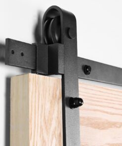 U-MAX 6.6 FT Sliding Barn Wood Door Basic Sliding Track Hardware Kit (Basic "J") 29 71ZH3j4k1CL