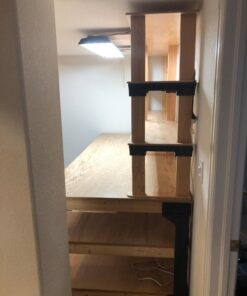 2x4basics 90164MI Custom Work Bench and Shelving Storage System, Black Work Bench with Shelf 81 71ZHKhfTP2L