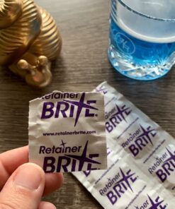 Retainer Brite Tablets for Cleaner Retainers and Dental Appliances - 96 Count 96 Count (Pack of 1) 34 71ZHX7VOcPL