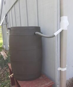 Oatey Mystic Rainwater Collection System, 2 in. x 3 in., Polyvinyl Chloride (PVC), White 51 71ZHclqEUL