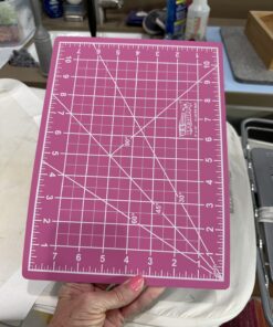 US Art Supply 9" x 12" Pink/Blue Professional Self Healing 5-Ply Double Sided Durable Non-Slip Cutting Mat Great for Scrapbooking, Quilting, Sewing and all Arts & Crafts Projects 1 27 71ZIljngoLL