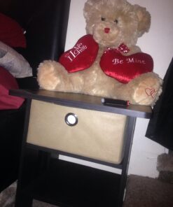 Furinno Andrey Set of 2 End / Side Table / Night Stand / Bedside Table with Bin Drawer, Espresso 2-Pack, Center Bin 38 71ZIpPgZmoL