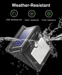 Luposwiten Solar Outdoor Lights Waterproof - Super Bright Motion Sensor Outdoor Lights Easy to Install Solar Lights for Outside, Front Door, Yard, Garage, Garden, Patio, Deck (4 Pack) 28 71ZJ3dRlZVL
