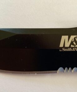 Smith & Wesson SWMP4LS 8.6in S.S. Assisted Folding Knife with 3.6in Serrated Clip Point Blade and Aluminum Handle for Outdoor Tactical Survival and EDC , Black 57 71ZJDFvd9uL 1