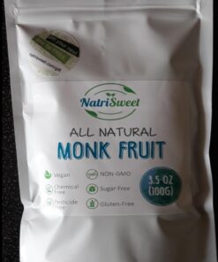 NatriSweet Organic Monk Fruit Extract, 3.5 oz, Pure Monk Fruit Sweetener Organic with No Erythritol, No Fillers, Zero Calories, Pure Monkfruit Sweetener for Keto and Paleo Diet, 322 Servings 37 71ZLb6yH0L