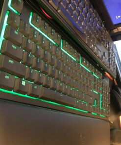 Razer ORNATA Expert: Mecha-Membrane - Individually Backlit Mid-Height Keys - Leatherette Wrist Rest - Gaming Keyboard - Gaming Keyboard (RZ03-02041800-R3U1) 45 71ZLhQiksLL