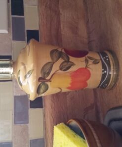 Alternative view of ACK Ceramic Tuscany Fruit Décor Soap Dispenser,Lotion Jar, Kitchen Décor, Bathroom Décor Beige