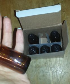 Yesker Amber Glass Bottles for Essential Oils with Glass Eye Dropper 30 ml (1oz) for Essential Oils, Chemistry Lab Chemicals, Colognes & Perfumes- Pack of 6 6 Pack 33 71ZMOGvfwL