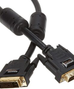 Amazon Basics DVI to DVI Monitor Adapter Cable - 6.5 Feet (2 Meters), Black 1-Pack 6.5 feet (2 meters) 20 71ZMbOCdVtL